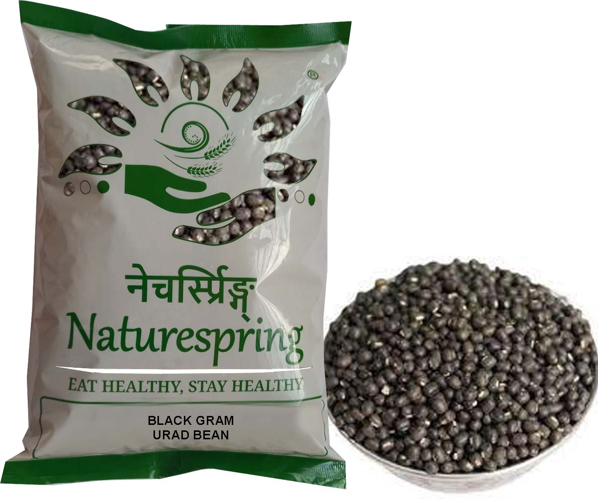 Naturespring Black Gram / Urad Bean 1Kg