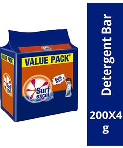 Surf Excel Washing Bar 4 x 200 g 